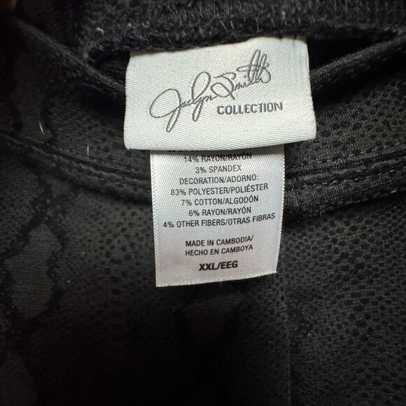 Jaclyn Smith Snakeskin Leggings - Picture 3 of 5